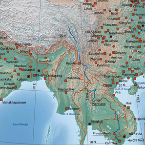 Map of Mekong region